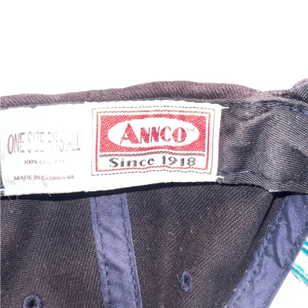 Vintage Seattle Mariner’s Ball Cap by American Needle Annco Navy, Green, Silver - Picture 7 of 7